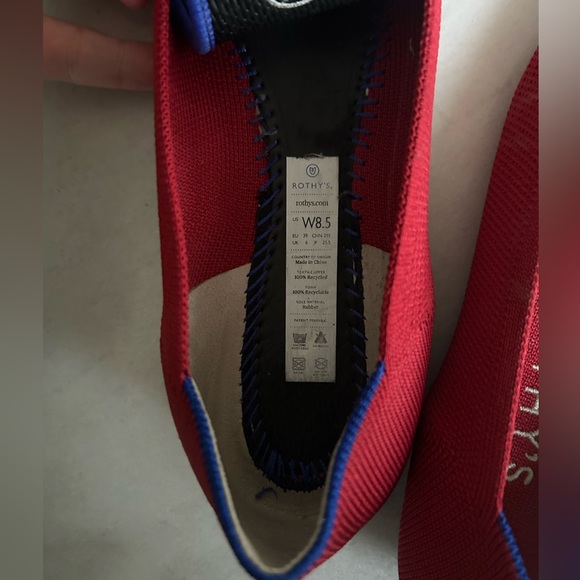Rothy’s The Point flat - red size 8.5 - Picture 4 of 4